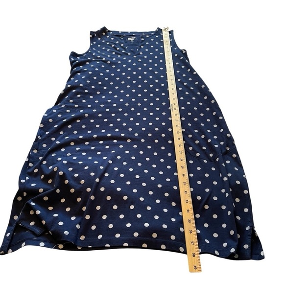 Lands End Womens Navy Polka
Dot Cotton Jersey Sleeveless Swim Coverup
MEDIUM - Picture 7 of 12